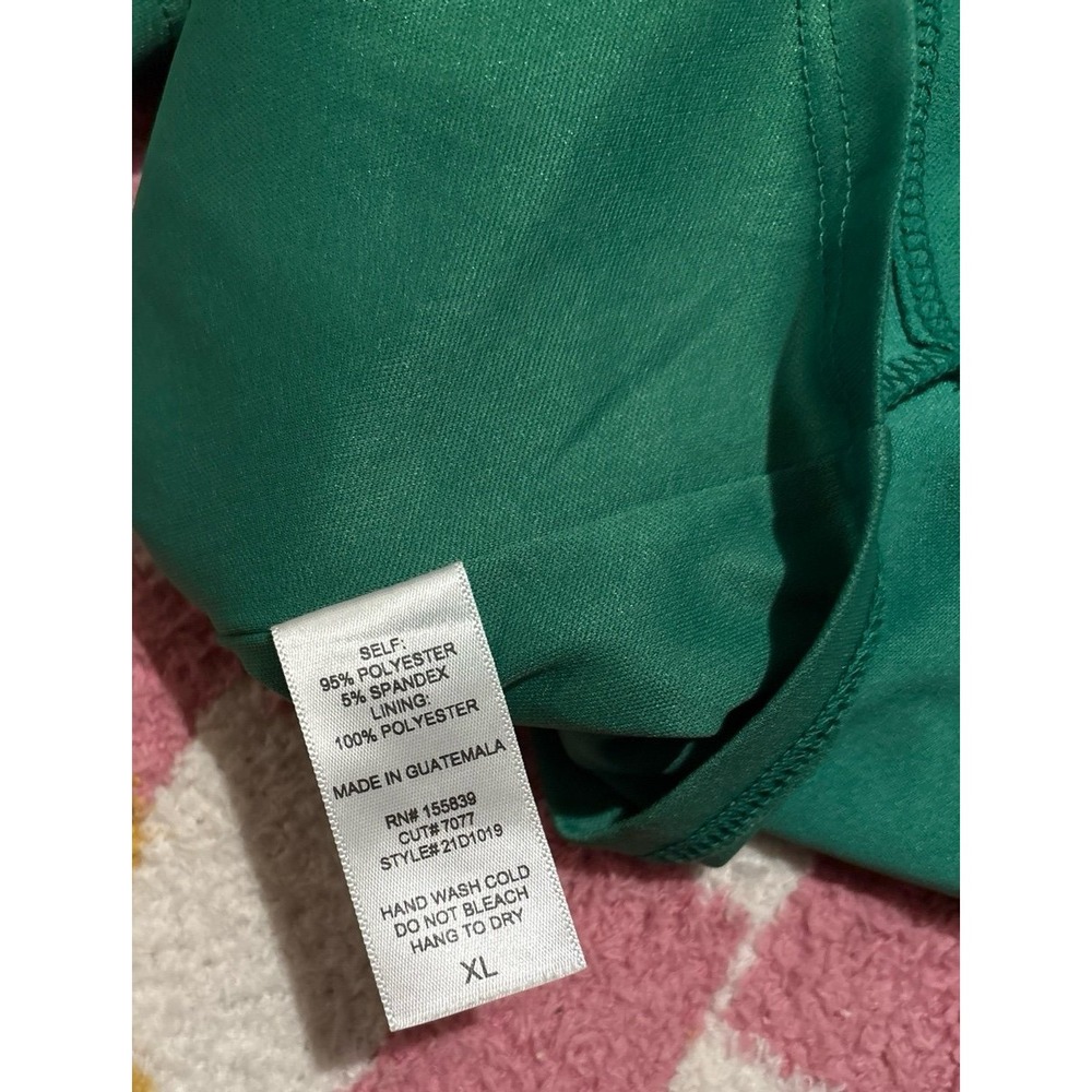 Olia Lulu's Green One Shoulder Bodycon Mini Dress, Size XL - Picture 6 of 6
